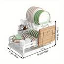 Escurridor 3 en 1 de Acero Inoxidable Multifuncional con Asas Plegables y Base Antideslizante +REGALO: Kit de Utensilios de Cocina