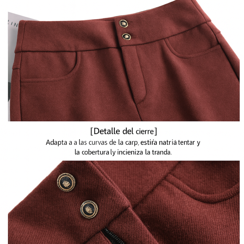 [Llevá 3 Pagá 2] Pantalón Social Femenino en Seda Hielo y Poliéster Diorah (Diseño Fino y Encantador)