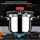 [Llévate 2 y paga 1] Olla de Presión TurboChef de Acero Inoxidable - A Prueba de Explosiones + REGALO: Kit de Utensilios