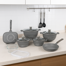 Conjunto de Ollas de Cerámica 19 Piezas Antiadherentes [ÚLTIMAS UNIDADES]