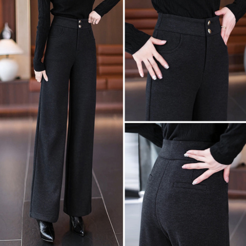 [Llevá 3 Pagá 2] Pantalón Social Femenino en Seda Hielo y Poliéster Diorah (Diseño Fino y Encantador)
