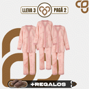 [Llevá 3 Pagá 2] Pijama Femenino Celina en Algodón y Poliéster (¡Noches Perfectas de Sueño!) + Pantufas de Regalo