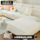[Llevá 2 Pagá 1] Funda para Sofá Milano en Poliéster y Elastano (¡Estilo, Protección y Confort Instantáneo!) +2 Fundas de Almohadón de Regalo