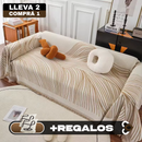 [¡Llevá 2 Pagá 1!] Funda para Sofá Clara(Calidad y Comodidad para tu Hogar) + 2 REGALOS: 2 Fundas para Almohadones