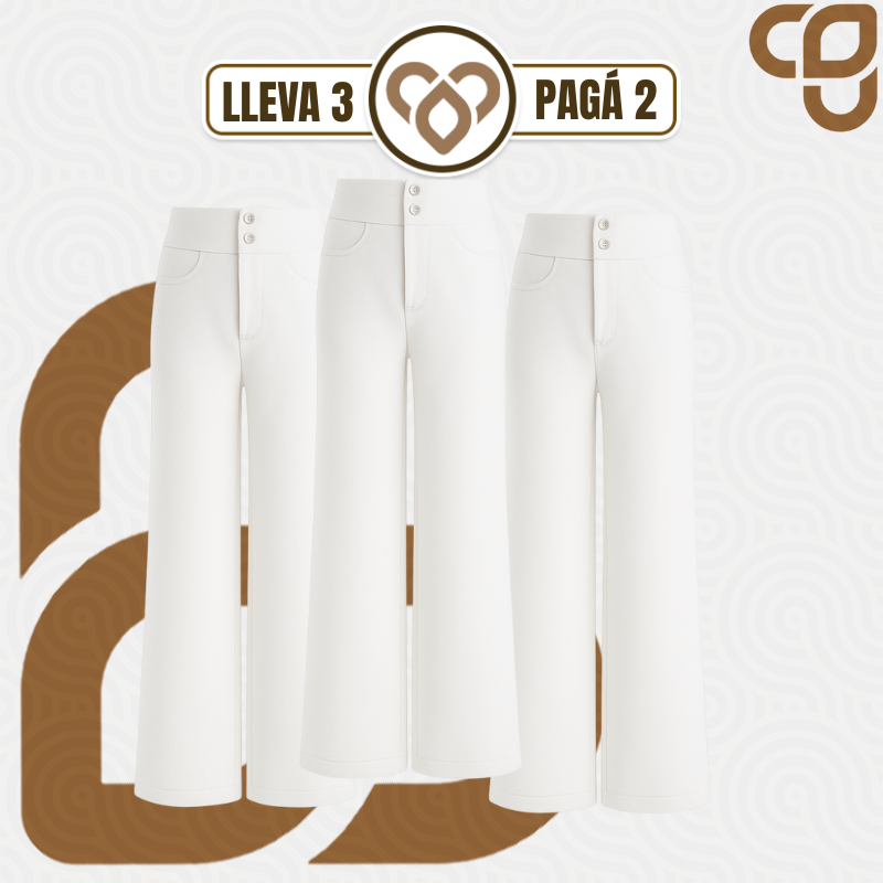 [Llevá 3 Pagá 2] Pantalón Social Femenino en Seda Hielo y Poliéster Diorah (Diseño Fino y Encantador)