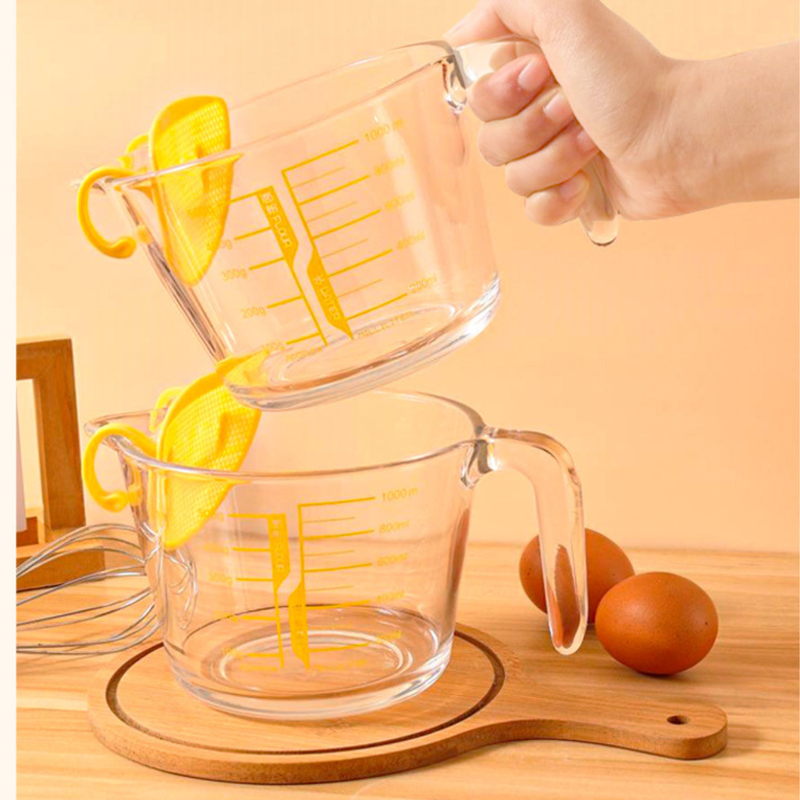 [Llevá 5 Pagá 3] Jarra Medidora de Vidrio Multiuso SmartGlass con Filtro (¡Diseño Premium y Súper Funcional!) + 5 Vasos Aruba